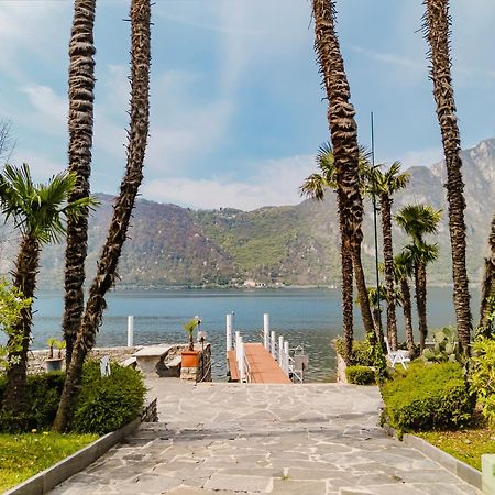 Luganersee, Pool, Strand, Parkplatz, Suite 204 Bissone Extérieur photo