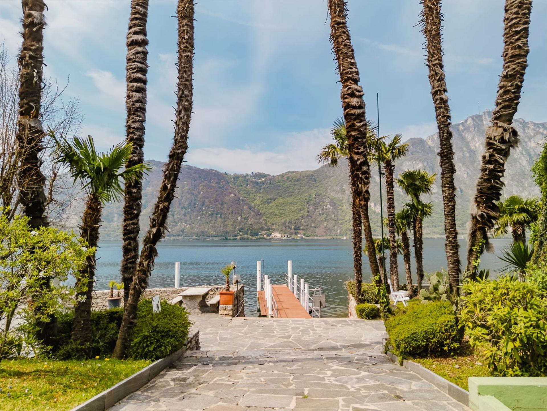 Luganersee, Pool, Strand, Parkplatz, Suite 204 Bissone Extérieur photo