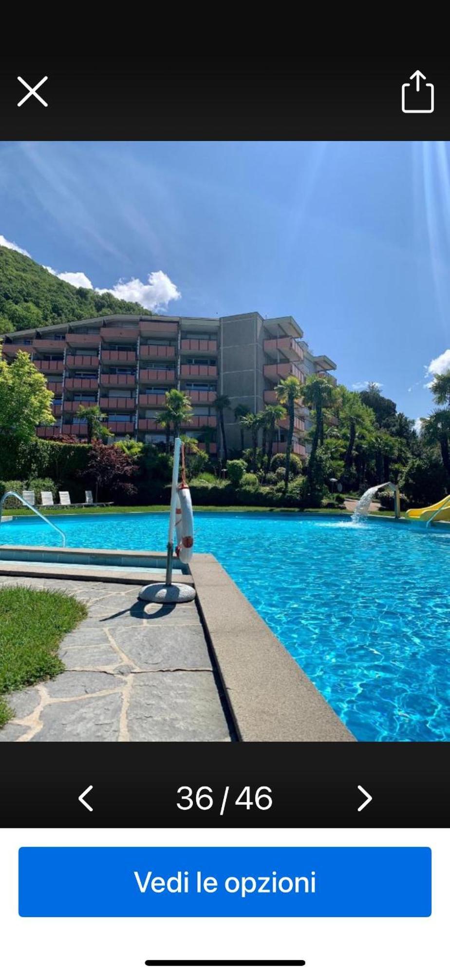 Luganersee, Pool, Strand, Parkplatz, Suite 204 Bissone Extérieur photo